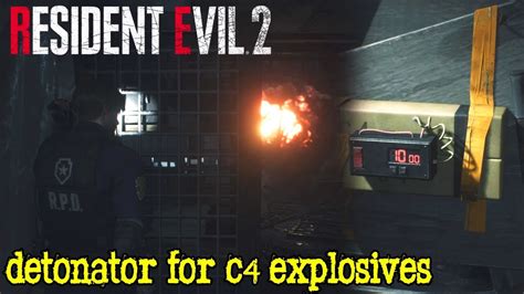 resident evil 2 explosive barricade|resident evil 2 c4 battery.